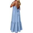 thumbnail image 5 of LIaqionyy Women's Maxi Dress Boho Adjustable Spaghetti Strap Beach Long Dresses Flowy Casual Sleeveless Sundress, 5 of 7