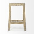 thumbnail image 4 of Mercana  Furniture Colony 25" Seat Height Brown Wood Seat & Frame Stool, 4 of 7