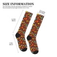 thumbnail image 2 of Lsque Retro Coffee Pattern Sport Compression Socks for Men & Women 15-20 mmHg Knee High Nurse Pregnant Running Medical and Travel Athletic, 2 of 6