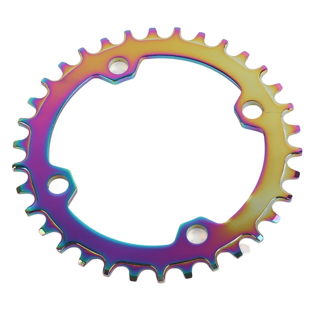 Disco De Dientes Positivo Y Negativo Para Bicicleta, Disco De Dientes De Bicicleta De Color Chapado, Ciclismo De Aleación De Aluminio Para Montar ANGGREK 34T