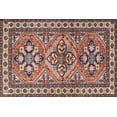 thumbnail image 1 of Ahgly Company Machine Washable Indoor Rectangle Traditional Light French Beige Brown Area Rugs, 7' x 9', 1 of 7