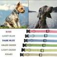 Fuzzy Friends Dark Blue Hemp Dog Collar. Chemical free, environment