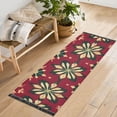 thumbnail image 6 of Christmas Flowers Red Runner Rug Non-Slip Area Rugs Linen Washable Non Shedding for Kitchen Bedroom Carpet, 6 of 8