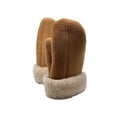 thumbnail image 6 of Men's Premium Shearling Sheepskin Leather Fur Mittens (XX-Large, Tan), 6 of 10