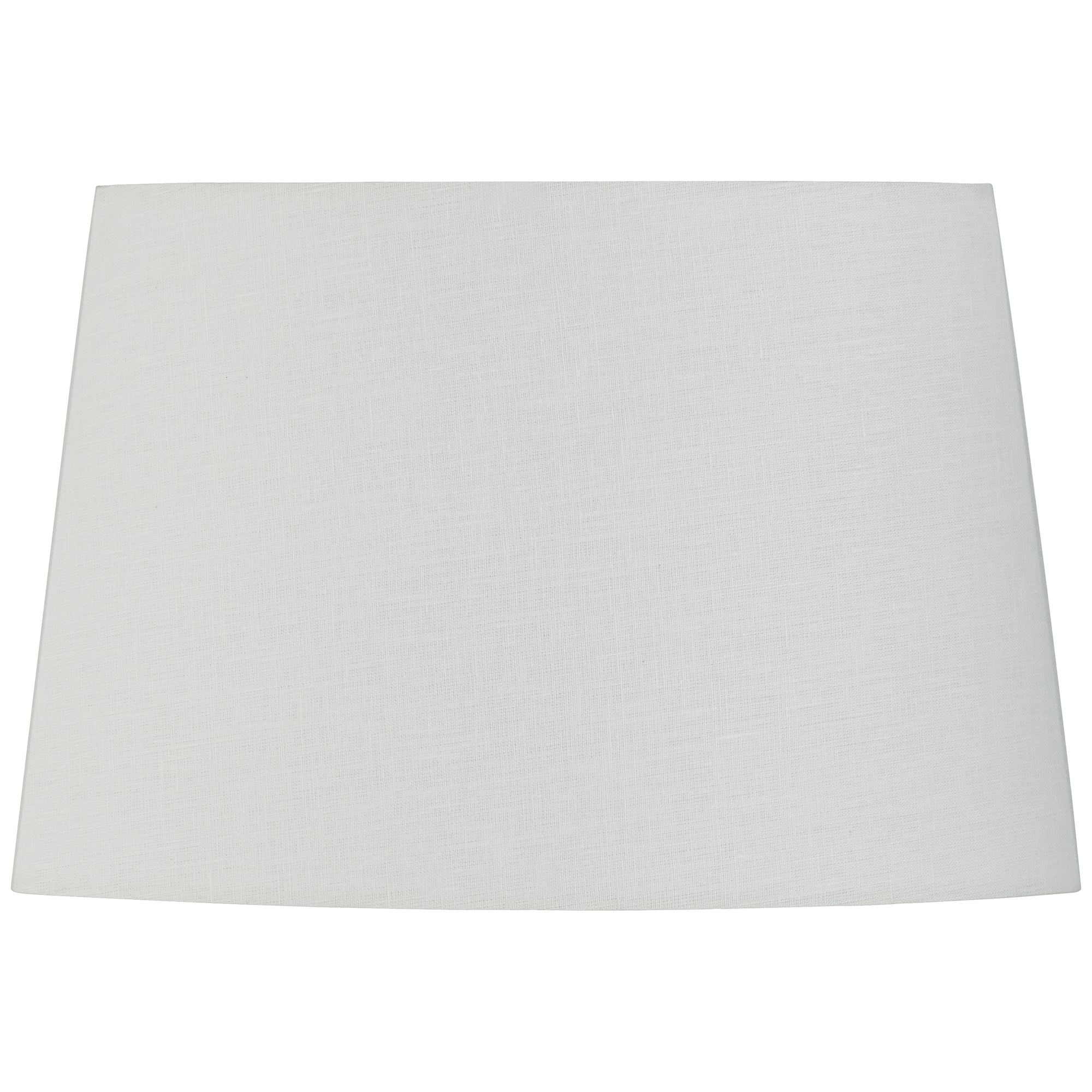 Springcrest White Medium Modified Oval Lamp Shade 12.5" Wide and 10" Deep at Top x 15" Wide and 11" Deep at Bottom x 10" Height (Spider) Replacement