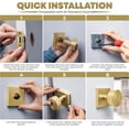 thumbnail image 3 of Mega Handles | Suana Passage Door Knob | Satin Brass, 3 of 4