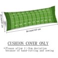thumbnail image 6 of Football Field Body Pillow Cover 20"x54",American Sports Green Lawn Sport Game Team Competition Long Pillow Case Protector with Zipper Rectangle Soft Bed Pillow Cases Covers for Bedroom,Couch,Sofa, 6 of 6