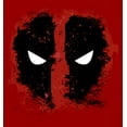 thumbnail image 2 of Men's Marvel Deadpool Reverse Mask Splatter  Graphic Tee Red Large, 2 of 5