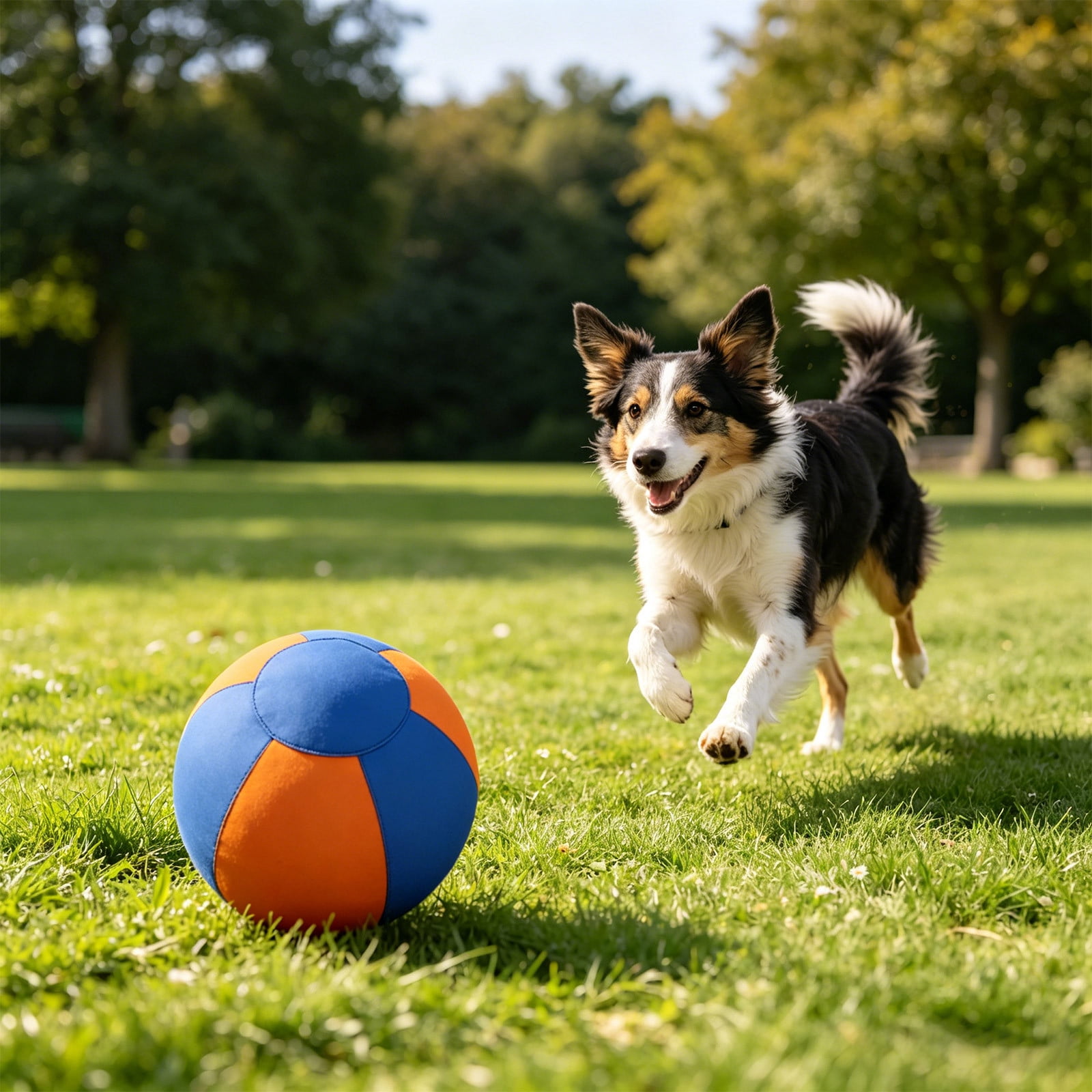 Tuvgenk Inflatable Enrichment Ball Dog Interactive Play Toy Durable Amusement Layout Relieve Fidgety Mood for Indoor Daily Activity