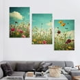 thumbnail image 4 of JRXY 60s 70s Hippie Flowers Art Wall Decor Oil Painting 12x16in x3 12x16x3pcs, 4 of 4