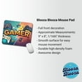 thumbnail image 2 of Gamer Retro Gaming Controllers Illustration Mouse Pad Low Profile Gaming Mat, 2 of 7