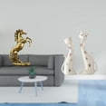 thumbnail image 2 of Estatua de caballo, figura de gato, esculturas de pareja de gatos, adorno de animal de cerámica de resina, escultura abstracta hecha a mano, adecuada, 2 of 8