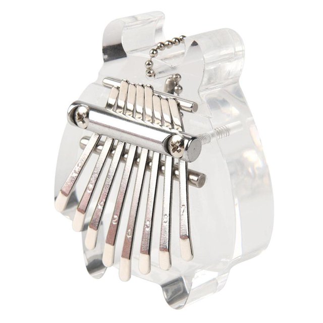 8 Teclas Piano Acrylic Finger Piano Con Instrucción De Y Caja Instrumento Musical Para Principiantes Niños Gloria Piano de pulgar Kalimba 8 teclas