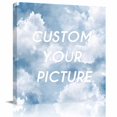 thumbnail image 2 of Wall Art Painting on Canvas, Cloud Gradient Natural Landscape Scenery Canvas Art Home Prints Wall Art Framed Modern Artwork for Living Room Bedroom Wall Decor 16x16in, 2 of 9