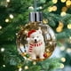 thumbnail image 1 of Bola Decorativa Adorno navideño de cristal con forma de perro en la nieve, ideal para decorar el árbol de Navidad (1 unidad). Rkxzt, 1 of 9
