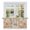Coral, Sage, Peach, variant on Tropical Botanical Tier Curtains 54 Inch Length, Summer Monstera Palm Leaves Bohemia Cafe Short Curtains for Bathroom Over Sink, Small Kitchen Curtain Light Filtering Drapes 2 Panels 27.5"Wx54"L