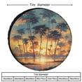 thumbnail image 2 of Golden Sunset on The Beach Sea Ocean Spare Tire Cover Sunset Tropical Ocean Palm Tree Summer Orange Sky Landscape Wheel Protectors Weatherproof Wheel Covers for Camper Truck Travel Trailer 14inch, 2 of 8