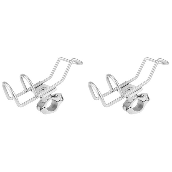 2 Unids Acero Inoxidable 316 Caña de Pescar Bastidor Soporte Soporte de Poste Abrazadera de Soporte