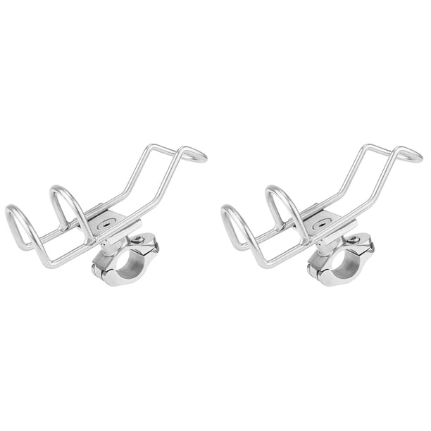 2 Unids Acero Inoxidable 316 Caña de Pescar Bastidor Soporte Soporte de Poste Abrazadera de Soporte