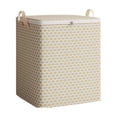 thumbnail image 2 of Large Storage Bags with Handles, Foldable Fabric Storage Box with Lid - Water Resistant Closet Organizer for Clothes, Blankets, Bedding, Seasonal Items, 2 of 9