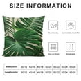 thumbnail image 5 of JEUXUS  Palm Leaf Decorative Throw Pillow Cover Case,Palm Tree Outdoor Pillow Cases Square Standard Cushion Covers for Sofa Couch Bed  Green, 5 of 5