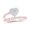 Rose, variant on 10K Rose Gold Round Diamond Heart Nicoles Dream Collection Ring 0.50cttw