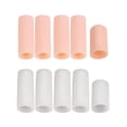 thumbnail image 2 of Stgfyxgs 2x10pcs Silicone Gel Toe Finger Caps Covers Sleeves Tubes White And Skin Color , White and Skin Color, 3 Pcs, 2 of 9