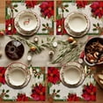 thumbnail image 7 of LERPBKM Paper Placemats Disposable 50 pack Christmas Flower Placemats 16x 11 inch for Home Kitchen Dining Table Decoration Halloween Party Supplies., 7 of 7