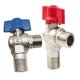 thumbnail image 3 of Brass Ball Valve Hot Cold Water Connection Triangle Design Copper Material 2Pcs, 3 of 5