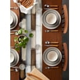 thumbnail image 4 of Table Runner Dresser Scarf 13 x 90 Inch Abstract Brown Beige Black Distressed Plaid Oil Painting Table Runners Non-Slip Heat Resistant Kitchen Dining Table Decor for Indoor Outdoor, 4 of 7