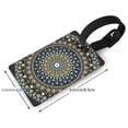 thumbnail image 2 of Kdxio Dot Mandala Luggage Tags Privacy Cover ID Label Suitcase Tags Identifiers For School Bags,Suitcases, 2 of 7