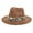 Coffee, variant on Adults Unisex Western Cowboy Riding Hat Belt Wide Cap Straw Bucket