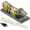 thumbnail image 3 of Chnkous Steam Engine Model, Stirling Engine kit,Classroom Demonstration,Physics Desktop Model Toys(Gold) 103, 3 of 3