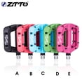 thumbnail image 3 of Ztto 1 par de nylon fibra bicicleta pedal antideslizante color sólido ciclo de ciclo de montaña piezas de bicicleta pedales componente adjunto rojo tholdsy OD002857-02, 3 of 7