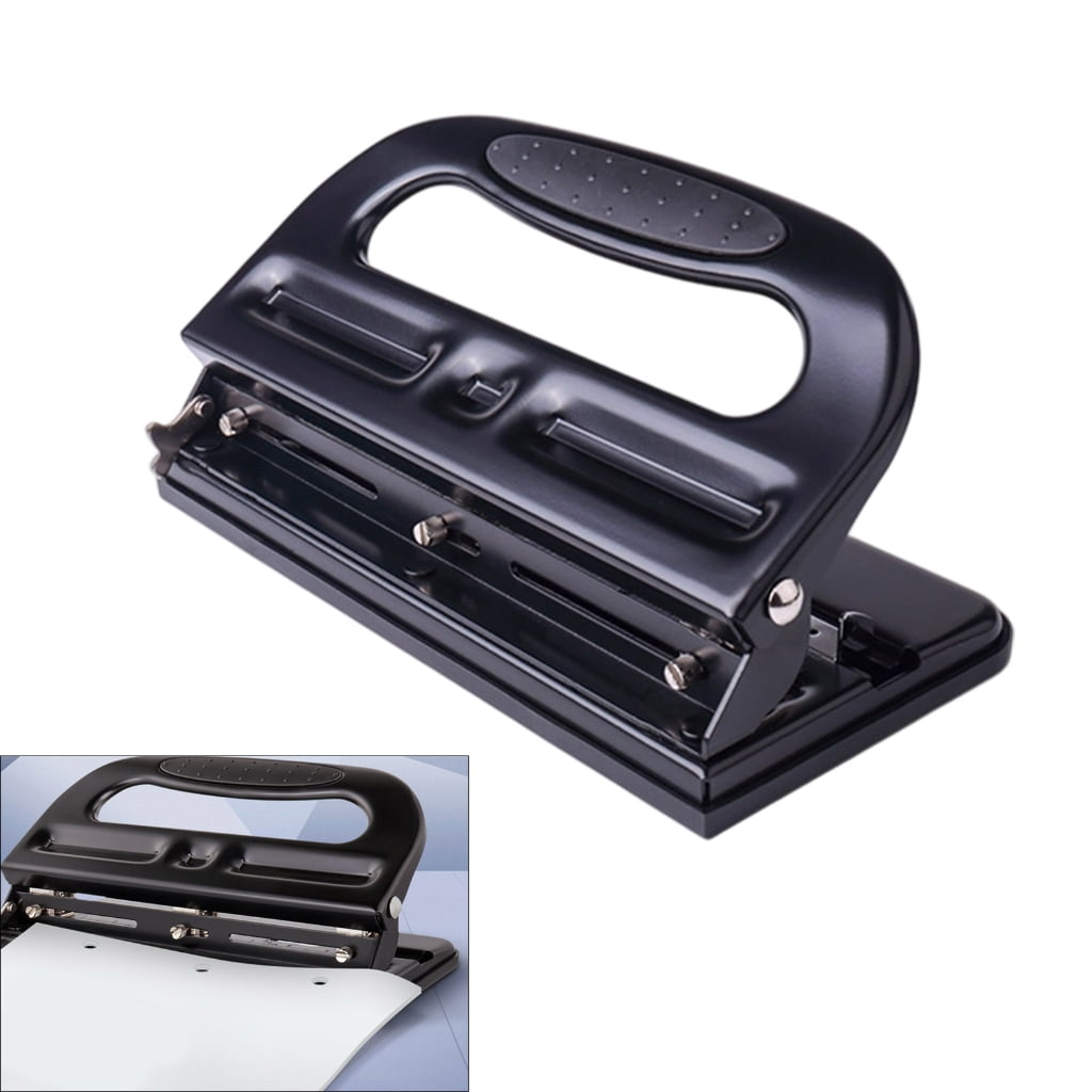 Adjustable 3 Hole Punches 30 Sheet Capacity Labor Saving Paper Punching Machine