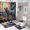 style-1yushi, variant on Colorful Lone Wolf 4 Piece Shower Curtain Sets, with Non-Slip Rugs, Toilet Lid Cover And Bath Mat, for BathroomDecorSet