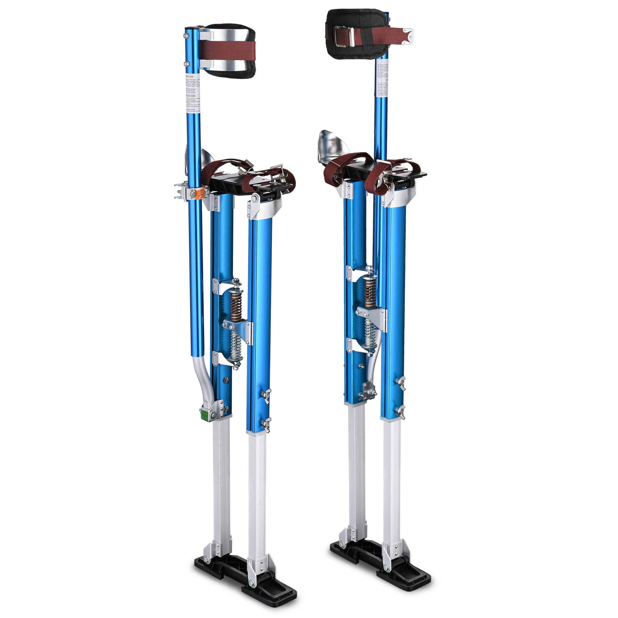Yescom 50-64 Aluminum Drywall Stilts Height Adjustable Lifts Tool for Sheetrock Painting Painter Taping Silver 