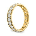 thumbnail image 4 of 14K Yellow Gold Ring Band Eternity Diamond Round Polished Vintage 2ct , Size 9, 4 of 4