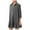 Grey, variant on Solid Color Long Sleeve Turn Down Shirt Dress For Women With Ruffled Hem Linen Dress for Women Summer Summer Outfits for Women Dresses Long Summer Dresses for Women Knee Length Dress Comfy Summer