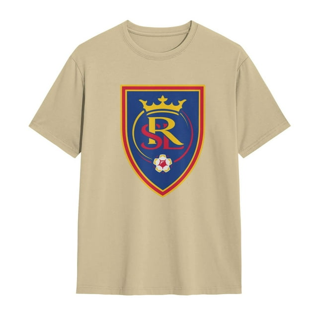 Real Salt Lake T-Shirt Basique à Manches Courtes en Coton pour Homme Usage Quotidien
