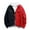 Red, variant on IROINNID Men's Denim Jacket Turndown Lapel Long Sleeve Contrast Color Comfy Fall/Winter Plus Size Jacket