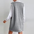 thumbnail image 5 of Women's sleeveless knitted dress with pockets, 5 of 9