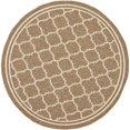 thumbnail image 1 of Safavieh Courtyard Tapis Intérieur Extérieur Marron - Rond 7 Pieds10 Pouces, 1 of 2