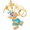 thumbnail image 2 of SURJDE 2pcs Bunny Keychain Key Rings for Car Keys Purse Key Chain for Wallet Baby Pendant Rhinestones, 2 of 7