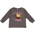 thumbnail image 3 of Inktastic Little Monkey Girl 2nd Birthday Girls Long Sleeve Toddler T-Shirt, 3 of 5