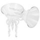 thumbnail image 5 of ColoMX Juego de 2 elegantes copas de cóctel de cristal transparente con forma de pulpo: copas altas creativas para bodas y ocasiones especiales., 5 of 7