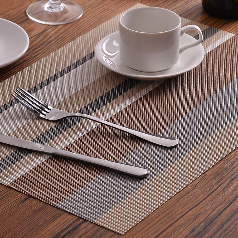 Placemat PVC Non-slip Placemats Dining Insulation Western Food Table Mat 