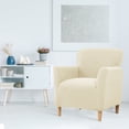 thumbnail image 3 of SHANNA Banquet Armchair Slipcovers, Knitted Jacquard Chair Covers with Arms for Living Room, NonSlip Dog Pet Friendly Furniture Protector, Beige, 3 of 11