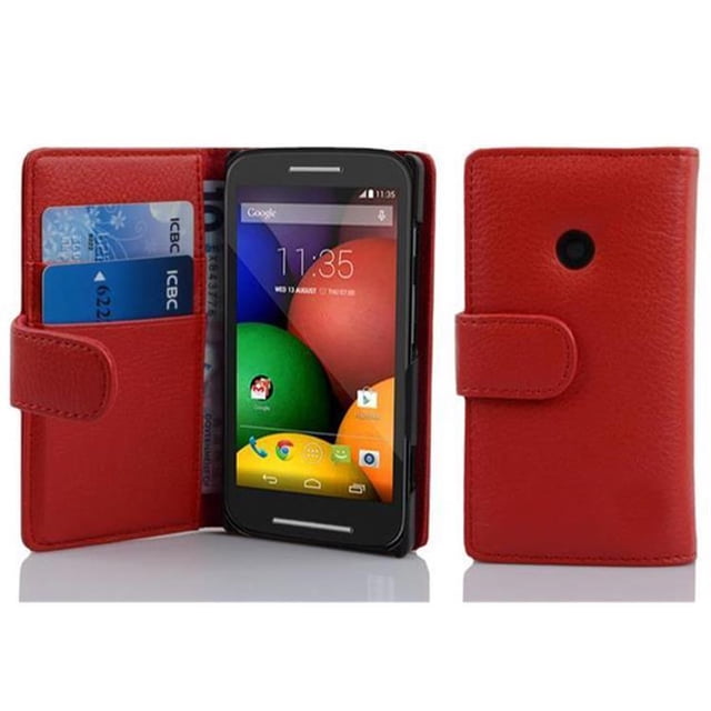 Cadorabo Case for Motorola MOTO E (1.Gen.) Cover Book Wallet Screen Protection PU Leather Etui