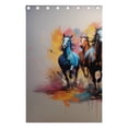 thumbnail image 4 of Horse Colorful Black Out Curtains 72 Inch Length Curtains for Sliding Glass Doors Bedroom Living Room 2 Pack, 4 of 6